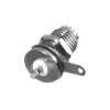 conector mini uhf hembra para chasis de montaje trasero en tipo d plano, níquel/ plata/ teflón