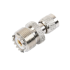 adaptador en línea de conector mini uhf macho a uhf hembra (so 239), níquel/ oro/ teflón.