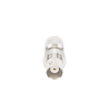 adaptador en línea, de conector mini uhf macho a bnc hembra, níquel/ oro/ teflón.