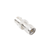adaptador en línea, de conector mini uhf macho a bnc hembra, níquel/ oro/ teflón.