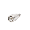 adaptador en línea de conector mini uhf hembra a tnc macho, níquel/ oro/ teflón.