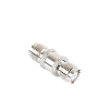 adaptador barril en línea, de conector mini uhf hembra a mini uhf hembra, níquel/ oro/ teflón.