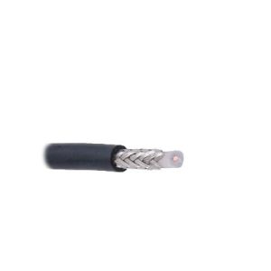 cable coaxial rg58, 50 ohms, 4.1db, hecho en méxico, retazo de 5 metros