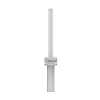 antena omnidireccional de 360° airmetro con 13 dbi en banda 5ghz (5150 5850 mhz) slant 90° compatibilidad multi marca para enlaces multipunto, conectores sma hembra inverso.