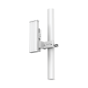 antena sectorial de 120° airmetro con 16 dbi en banda 5ghz (5150 5850 mhz) slant 45° compatibilidad multi marca para enlaces multipunto, conectores sma hembra inverso.