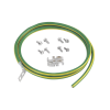 kit de jumper para conexión de gabinete o rack de telecomunicaciones a barra de tierra física, 6 awg, 1.52 m de largo