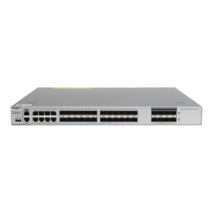 switch core administrable capa 3 con 8 puertos gigabit, 24 sfp y 8 sfp+ combo para fibra 10gb, gestión gratuita desde la nube.