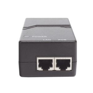 inyector poe estándar 802.3af gigabit (50 v 0.3 a 15 w)