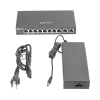 router balanceador con función sd wan, poe+ hasta 110 watts, hasta 4 servicios de internet y hasta 350 clientes con desempeño de 1.5 gbps