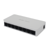 switch no administrable, visible en la topología de la nube, con 8 puertos gigabit 1g