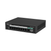 switch poe+ no administrable, hasta 120 watts, no administrable, 8 puertos poe+, 2 uplink gigabit ge / sfp