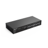 switch no administrable, visible en la topología en la nube, con 16 puertos gigabit