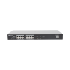 switch poe+ no administrable, hasta 247 watts, con 18 puertos gigabit poe+ y 2 uplinks sfp 1g, visible en la topología