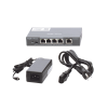 switch administrable poe con 5 puertos gigabit, 4 poe 802.3af/at, gestión gratuita desde la nube, 54w