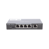 switch administrable poe con 5 puertos gigabit, 4 poe 802.3af/at, gestión gratuita desde la nube, 54w