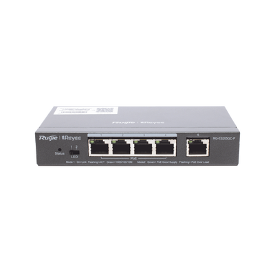 switch administrable poe con 5 puertos gigabit, 4 poe 802.3af/at, gestión gratuita desde la nube, 54w switch administrable poe con 5 puertos gigabit, 4 poe 802.3af/at, gestión gratuita desde la nube, 54w