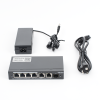 switch administrable con 4 puertos gigabit poe, 2 uplink gigabit y 1 uplink gigabit para fibra sfp en combo, gestión gratuita desde la nube
