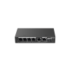 switch administrable con 4 puertos gigabit poe, 2 uplink gigabit y 1 uplink gigabit para fibra sfp en combo, gestión gratuita desde la nube