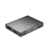 switch l2 administrable poe con 16 puertos gigabit poe 802.3 af/at + 2 sfp para fibra 1gb, gestión gratuita desde la nube, 240 watts
