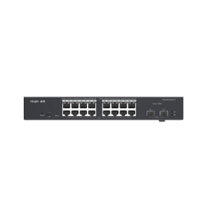 switch l2 administrable poe con 16 puertos gigabit poe 802.3 af/at + 2 sfp para fibra 1gb, gestión gratuita desde la nube, 240 watts