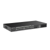 switch smart poe con 24 puertos gigabit poe 802.3af/at + 2 sfp para fibra 1gb, gestión gratuita desde la nube, 370w