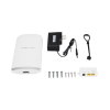 ap ptp o cpe banda 5ghz, especializado para cámaras, compatible con airmetro, 2 puertos poe out 802.3af hasta 15.4w totales, enlace de hasta 3 km