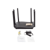home router inalámbrico mesh wi fi 5 2x2 doble banda 1 puerto wan gigabit y 3 puertos lan gigabit, hasta 1,267 mbps.