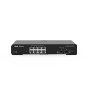 switch administrable poe capa 2, con 8 puertos gigabit poe 802.3af/at + 2 sfp para fibra 1gb, gestión gratuita desde la nube, 125w