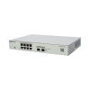 switch administrable poe capa 2 con 8 puertos gigabit poe 802.3af/at + 2 sfp para fibra 1gb, gestión gratuita desde la nube, 125w