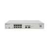 switch administrable poe capa 2 con 8 puertos gigabit poe 802.3af/at + 2 sfp para fibra 1gb, gestión gratuita desde la nube, 125w