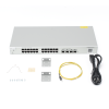 switch administrable capa 2+ plus, con 24 puertos gigabit, 4 puertos sfp+ para fibra 10gb, gestión gratuita desde la nube.