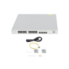 switch administrable poe capa 2+ plus, con 24 puertos gigabit poe 802.3af/at + 4 sfp+ para fibra 10gb, gestión gratuita desde la nube, 370w