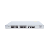 switch administrable poe capa 2+ plus, con 24 puertos gigabit poe 802.3af/at + 4 sfp+ para fibra 10gb, gestión gratuita desde la nube, 370w