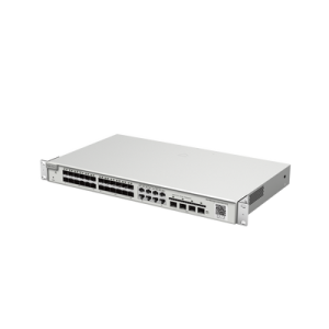 switch administrable capa 2+ plus, 24 puertos sfp con 8 puertos ethernet gigabit y 4 sfp+ gestión en la nube