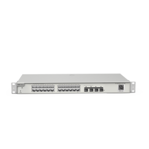 switch administrable capa 3 con 24 puertos gigabit + 4 sfp+ para fibra 10gb, gestión gratuita desde la nube
