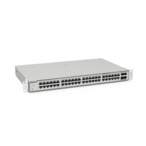 switch administrable capa 3 con 48 puertos gigabit + 4 sfp+ para fibra 10gb, gestión gratuita desde la nube