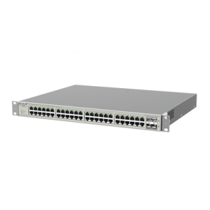 switch administrable capa 3 con 48 puertos gigabit poe 802.3af/at + 4 sfp+ para fibra 10gb, gestión gratuita desde la nube, 740w