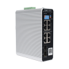 switch industrial poe hasta , ideal para temperaturas extremas y protección contra descargas, 1 x poe++ port, 7 x poe+ ports, and 2 x sfp uplink ports
