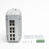switch industrial poe, ideal para temperaturas extremas y protección contra descargas, 8 puertos gigabit poe 802.3 af/at, 4 puertos sfp administrable cloud