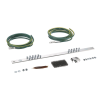 kit de puesta a tierra con dos jumpers 6 awg y barra de conexiones de 20 orificios, para rack de 19in