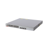 switch administrable capa 3 poe con 24 puertos gigabit 802.3af/at + 4 sfp+ para fibra 10gb, hasta 740 watts, gestión gratuita desde la nube.