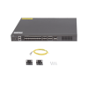 switch distribución de fibra hasta 23 tbps de capacidad, 20 puertos sfp+ 10g, 4 puertos sfp28 25g y 2 puertos qsfp+ 40g