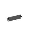 placa adaptadora quick pack, ciega, color negro