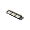 placa acopladora de fibra Óptica quick pack, con 3 conectores lc quad (12 fibras), para fibra multimodo, beige