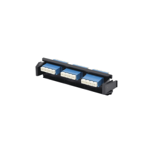 placa acopladora de fibra Óptica quick pack, con 6 conectores lc/upc duplex (12 fibras), para fibra monomodo, azul