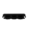 placa acopladora de fibra Óptica quick pack, con 3 conectores sc duplex (6 fibras), negro