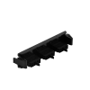 placa acopladora de fibra Óptica quick pack, con 3 conectores sc duplex (6 fibras), negro