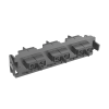 placa acopladora de fibra Óptica quick pack, con 3 conectores sc duplex (6 fibras), negro