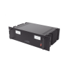 fuente de poder 13.8vcc, 35a, lineal regulada con circuito cargador de baterías, para instalación en rack