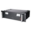 fuente de poder 13.8vcc, 35a, lineal regulada con circuito cargador de baterías, para instalación en rack